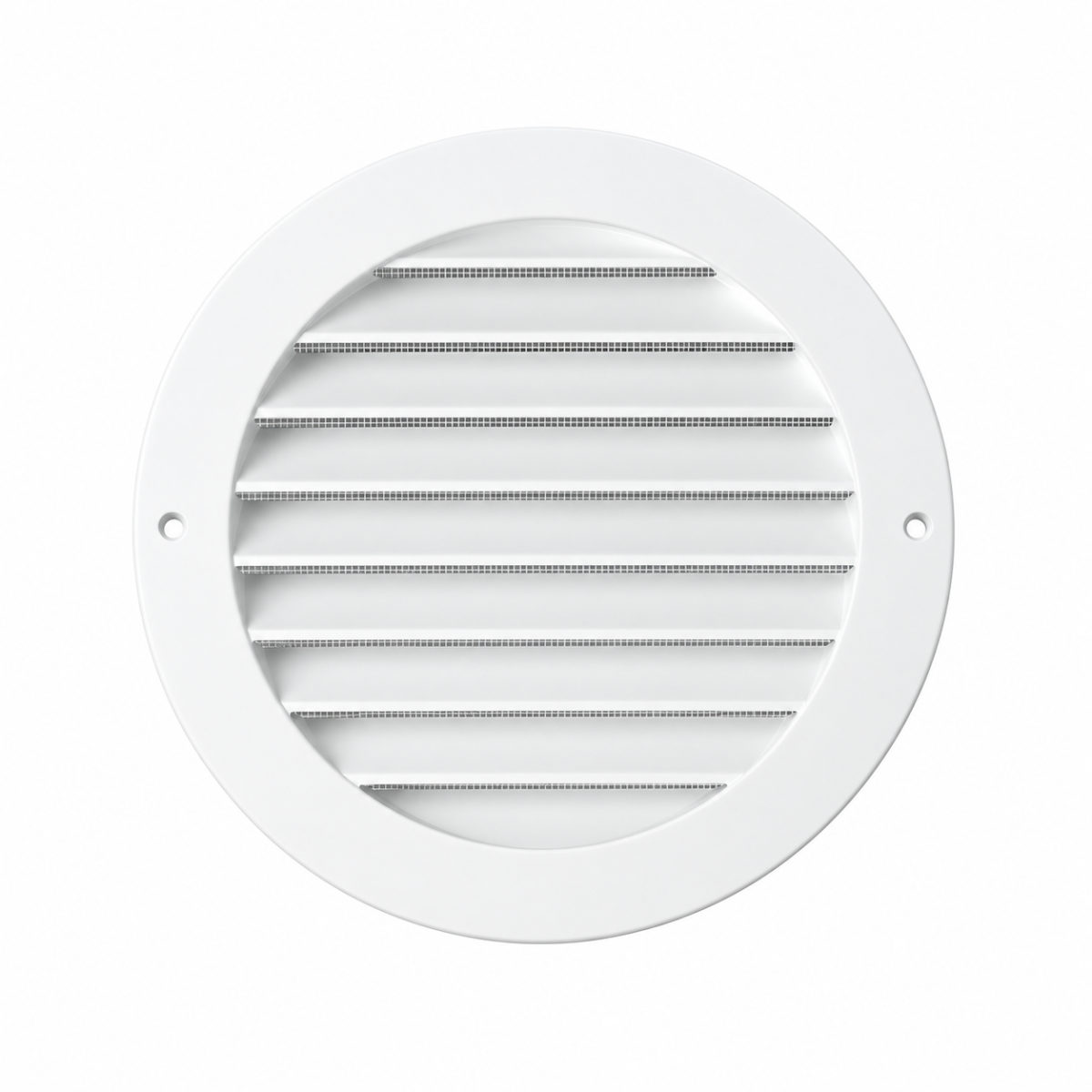 round louvered vent with mesh